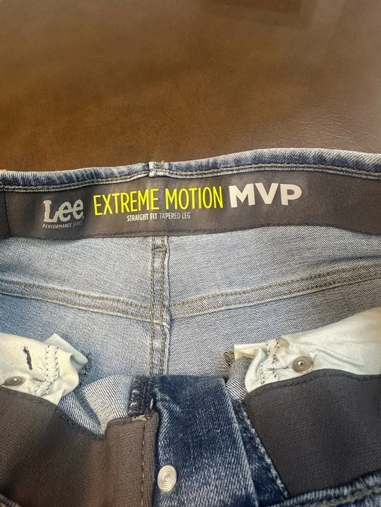 Lee Light Blue Extreme Motion Straight Fit Jeans - Picture 10 of 15